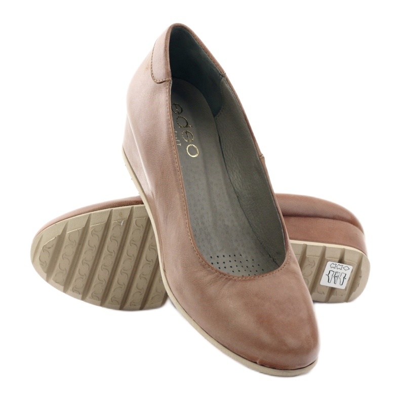 Escarpins compensés Edeo 2354 beige 3