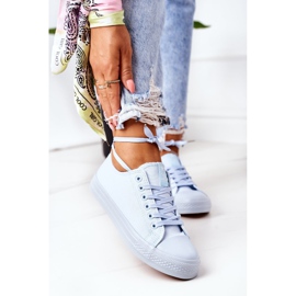 NEWS Baskets Classiques Femme Bleu Ecoma 2