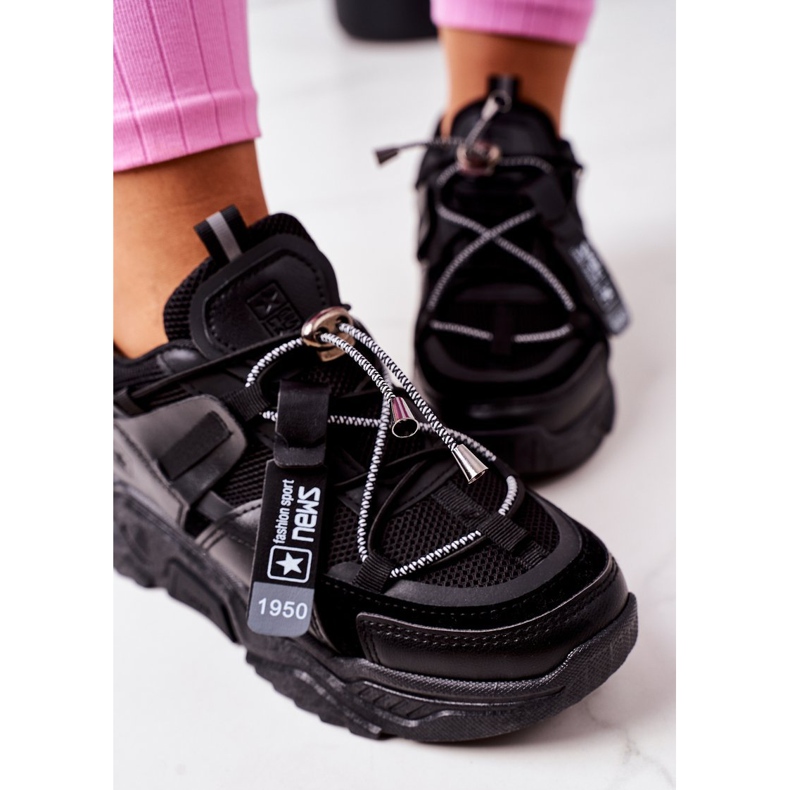 PE1 Chaussures de sport pour femmes Sneakers Noir Far Away 1
