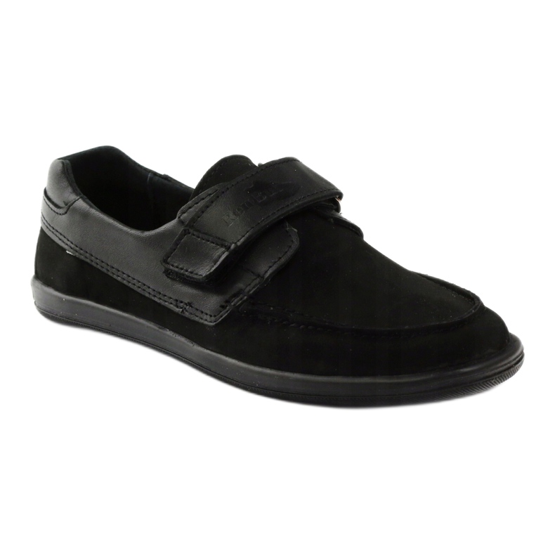 Ren But Chaussures pour garçons en cuir pour Velcro Ren mais 4249 noir 1