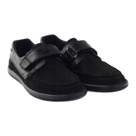 Ren But Chaussures pour garçons en cuir pour Velcro Ren mais 4249 noir le noir 4