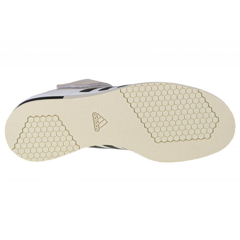 Chaussures Adidas Power Perfect 3 M GZ2862 beige blanche le noir 2
