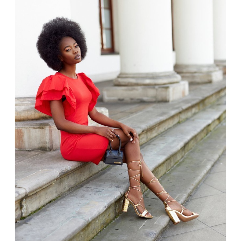 PS1 Sandales attachées sur un bar Golden Catwalk d'or 4