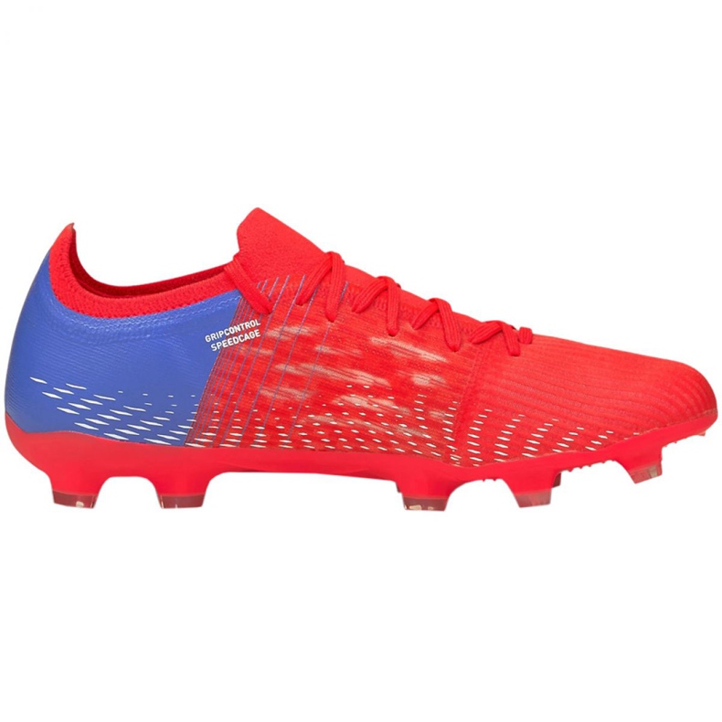 Chaussures de football Puma Ultra 3.3 Fg Ag M 106523 01 rouge oranges et rouges 1