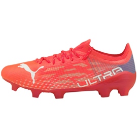Chaussures de football Puma Ultra 1.3 Fg Ag M 106477 02 rouge oranges et rouges 1