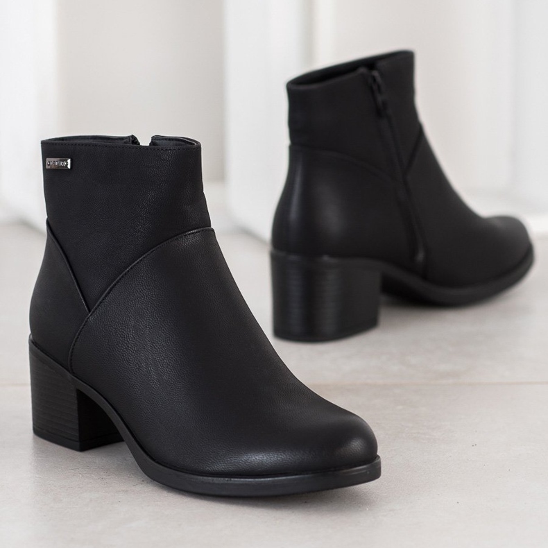 J. Star Bottes en éco-cuir noir 2