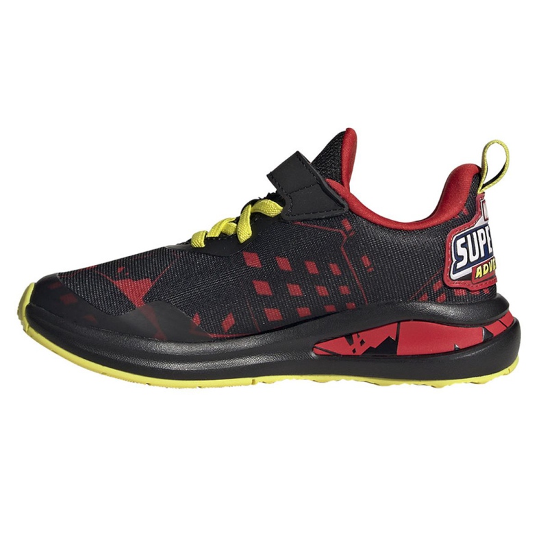 Chaussures Adidas FortaRun Superhero C Jr H67853 noir rouge jaune 1