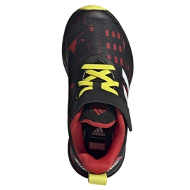 Chaussures Adidas FortaRun Superhero C Jr H67853 noir rouge jaune 2