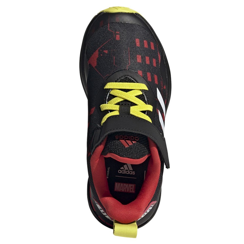 Chaussures Adidas FortaRun Superhero C Jr H67853 le noir rouge jaune 2
