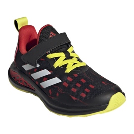 Chaussures Adidas FortaRun Superhero C Jr H67853 le noir rouge jaune 3