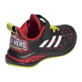 Chaussures Adidas FortaRun Superhero C Jr H67853 le noir rouge jaune 4