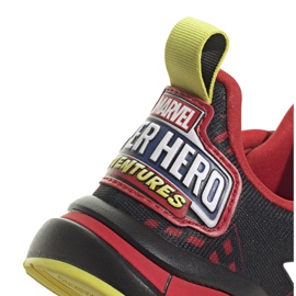 Chaussures Adidas FortaRun Superhero C Jr H67853 le noir rouge jaune 5