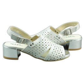 Dolce Pietro Sandales à talons hauts pour femmes 2084 argent 4