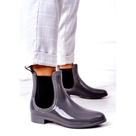 Bottes Jodhpur Parapluie Gris Brillant 1