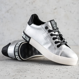 Baskets pour femmes Big Star II274034 argent 1