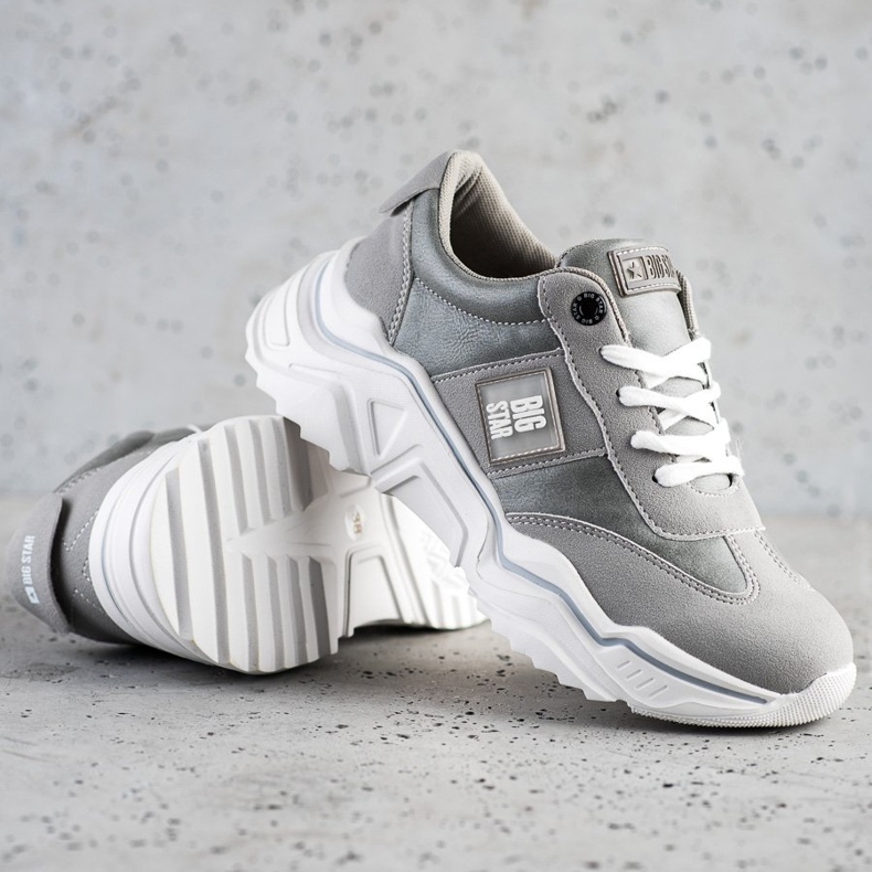 Baskets pour femmes Big Star GG274211 gris 1