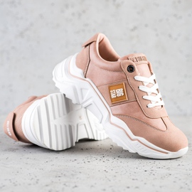 Baskets pour femmes Big Star GG274210 rose 1