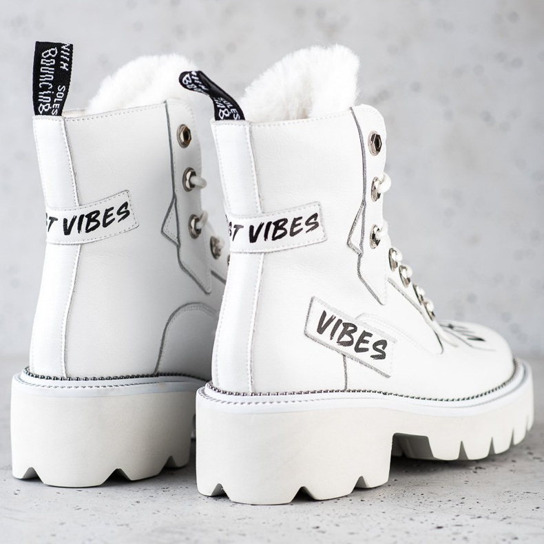 ARTIKER Bottes en cuir Vibes blanche 1