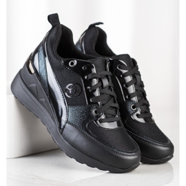 Evento Baskets compensées à la mode noir 1