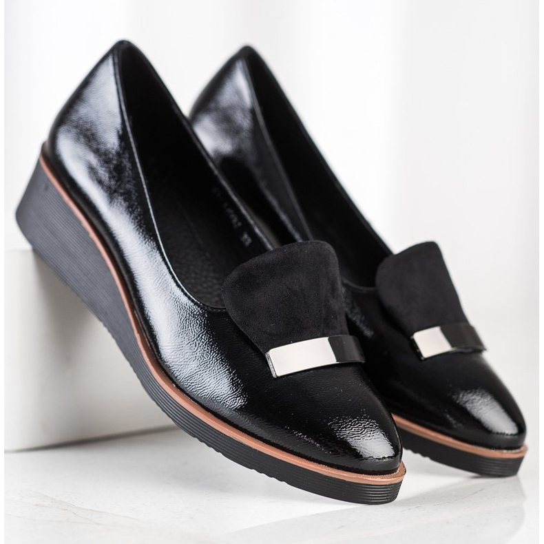 W. Potocki Richelieus Avec Insert En Daim le noir 1