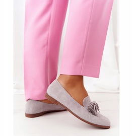 EVE Mocassins En Daim Gris À Franges Alicante 21PB35-3530 3 EVE Mocassins En Daim Gris À Franges Alicante 21PB35-3530 3