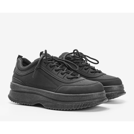 Baskets noires avec finition mate Andreia le noir 1