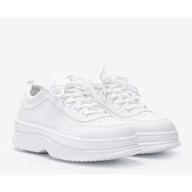 Baskets blanches avec finition mate Andreia 1