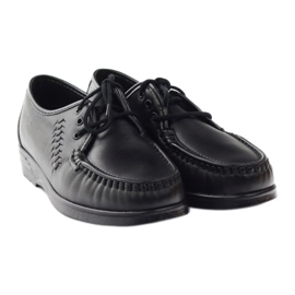 Mocassins Solo 015 pour pieds sensibles noir 3