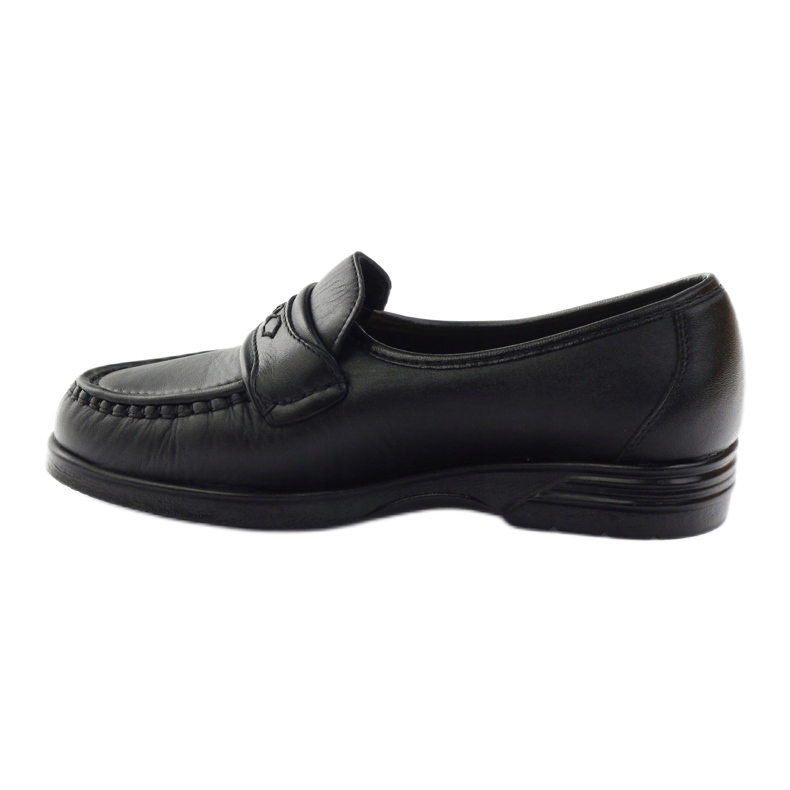 Mocassins en solo pour les pieds sensibles confort noir 015 2
