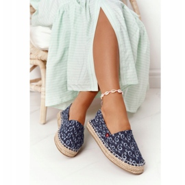 Espadrilles Sur Une Plateforme Tressée Big Star AA274628 Bleu Marine 2 Espadrilles Sur Une Plateforme Tressée Big Star AA274628 Bleu Marine 2