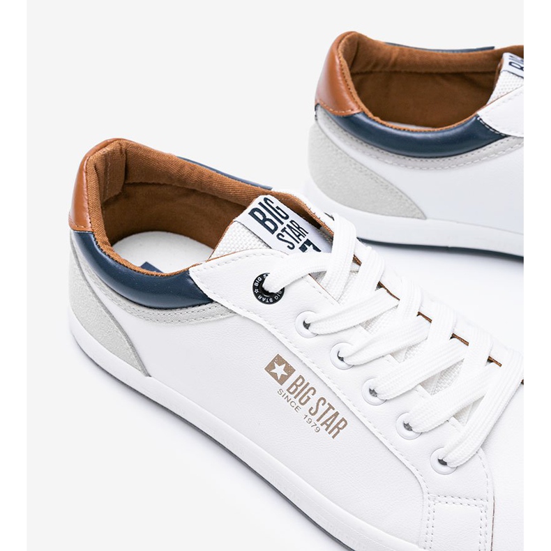 Baskets blanches Big Star pour hommes par Joseph 2