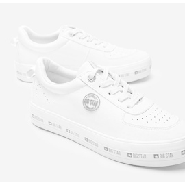 Baskets Big Star basses classiques blanches Julia 1