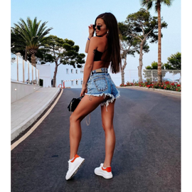 SHELOVET Baskets blanches sur la plate-forme 1 SHELOVET Baskets blanches sur la plate-forme 1