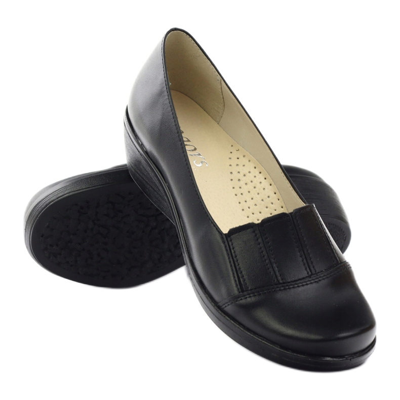 Escarpins pour femmes compensés Gregors 255 noir 3