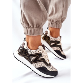 Logowane Sport Shoes Sneakers Beige et Noir Always 1