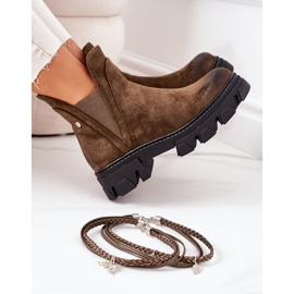 PS1 Bottines chaudes Bottines Jodhpur Vert foncé Bonne idée 1
