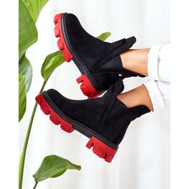 PS1 Bottines chaudes noires et rouges Fearless noires et rouges le noir 4