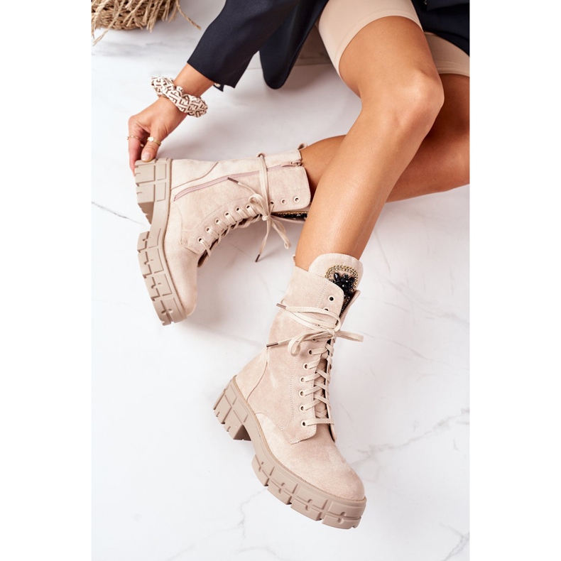 PS1 Travailleurs chauds en daim avec des pierres beiges Hadley 1