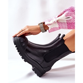 Bottines chaudes noires Jodhpur boots Time Off 1