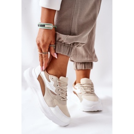 PE1 Chaussures de sport femme Baskets Beige Going 2