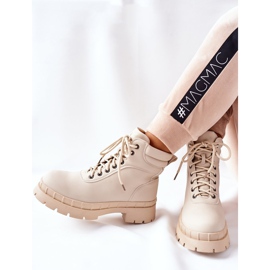 Big Star Bottes Timberki Traperki Beżowe Mustgrow beige 1