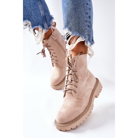 PS1 Bottines En Daim Fermeture Éclair Beige Belados 3