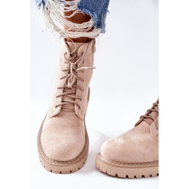 PS1 Bottines En Daim Fermeture Éclair Beige Belados 1