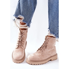 PS1 Bottines En Daim Fermeture Éclair Beige Belados 6