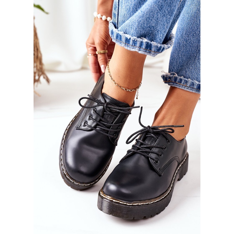 Chaussures Oxford en cuir Big Star II274107 Noir le noir 2