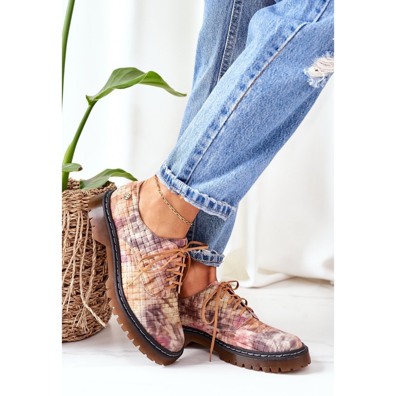 Richelieus femme en cuir Maciejka 04087-46 Multicolore 2