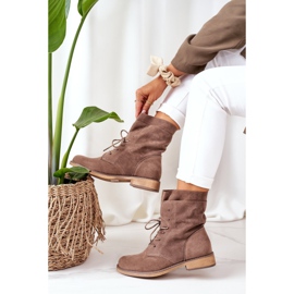 PS1 Bottes À Double Tige Marron Clair Violetta brun kaki 2