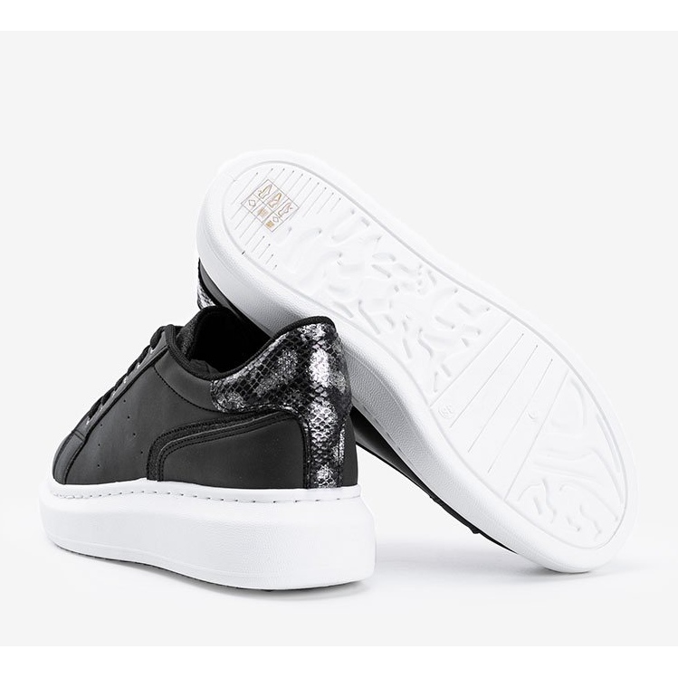 Baskets chunky noires Aliccer 1