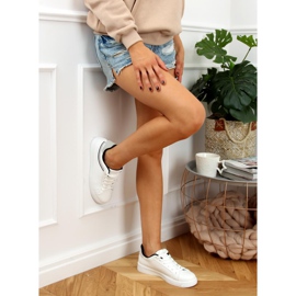Baskets femme blanches B0-686 BLANC / NOIR 3