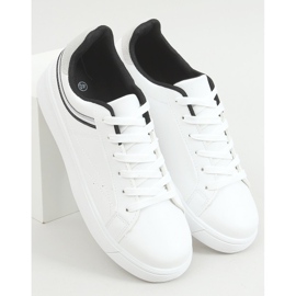 Baskets femme blanches B0-686 BLANC / NOIR 1